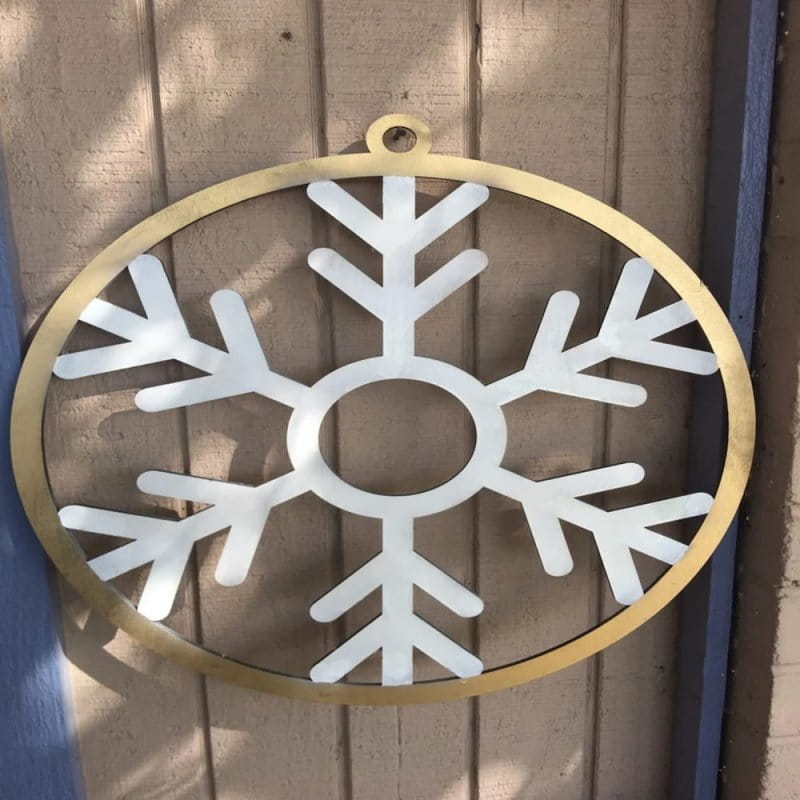 Laser Cut Decorative Snowflake Christmas Ornament