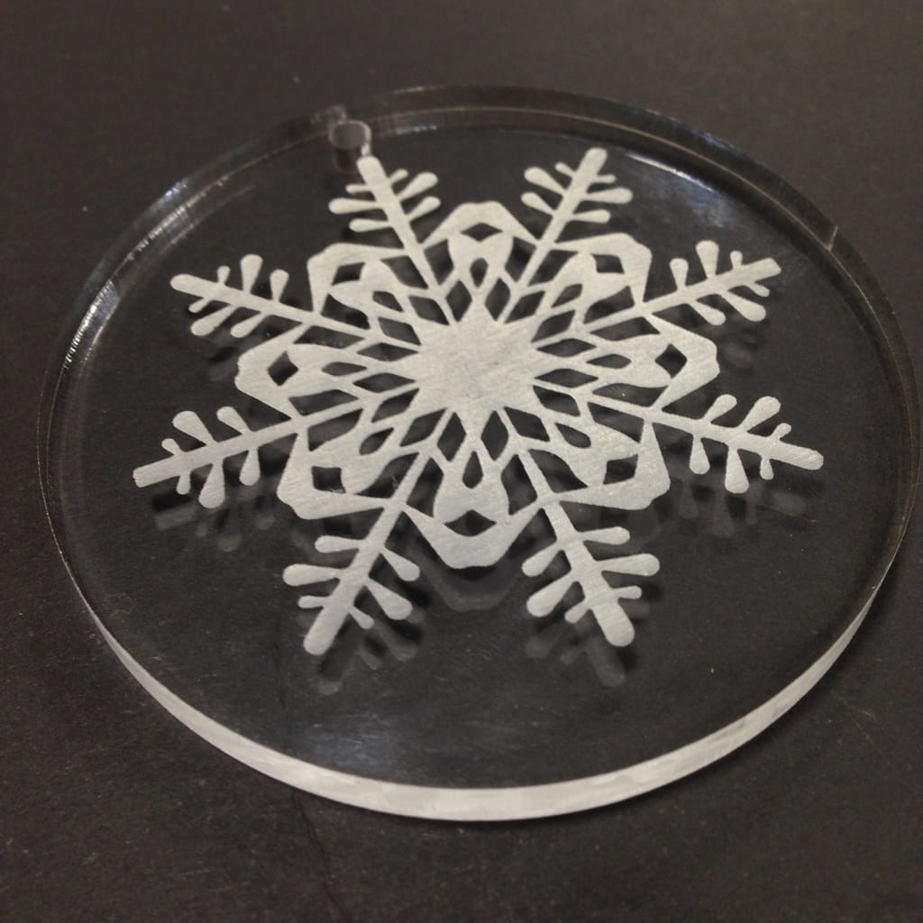 Laser Cut Acrylic Snowflake Christmas Tree Decor