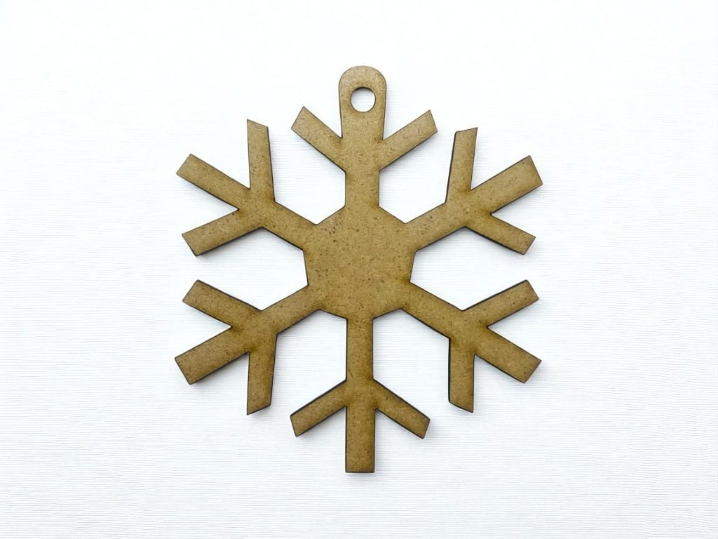 Laser Cut Snowflake Hanging Ornament