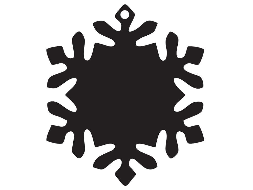 Laser Cut Snowflake Holiday Tree Decor