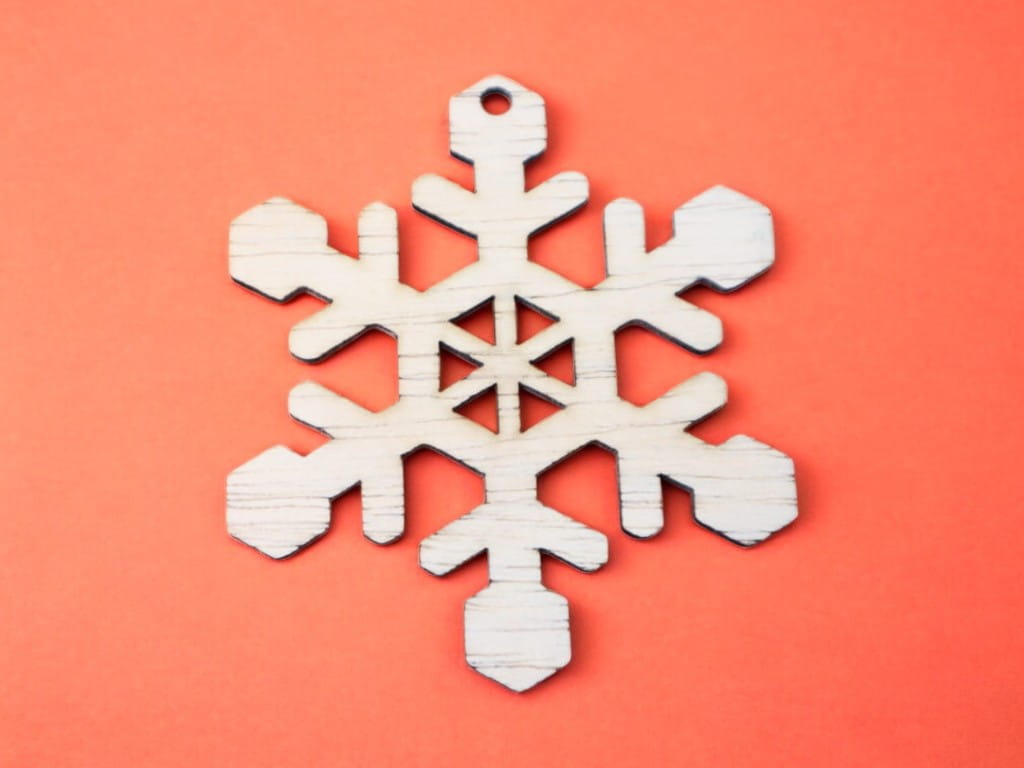 Laser Cut Snowflake Christmas Hanging Ornament