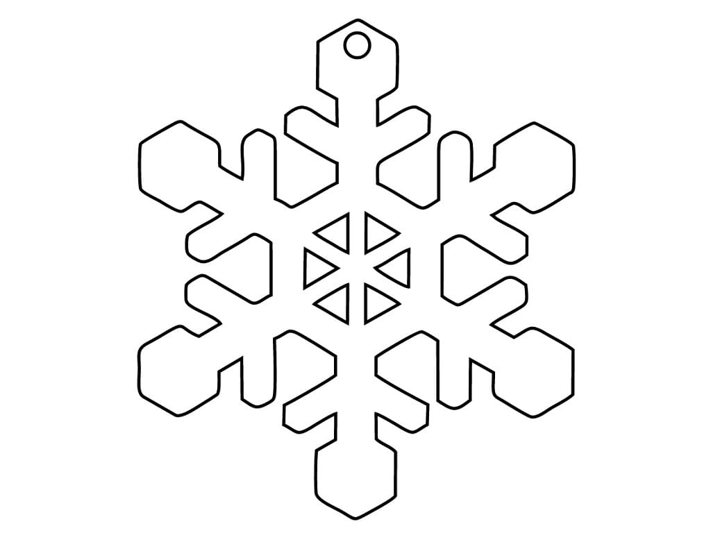 Laser Cut Snowflake Christmas Hanging Ornament