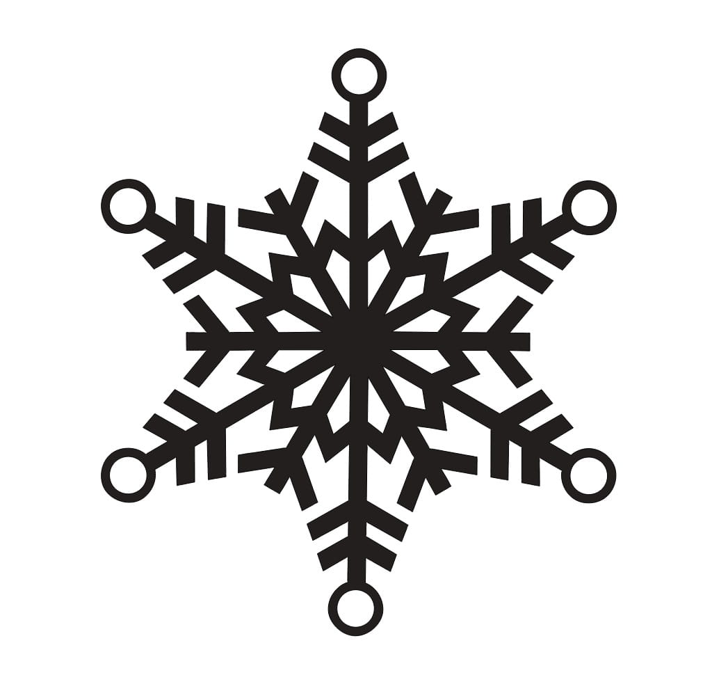 Laser Cut Decorative Snowflake Christmas Tree Ornament