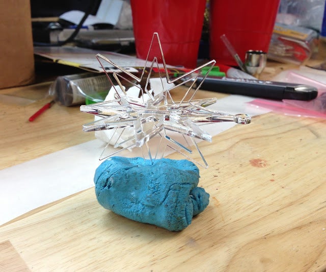 Laser Cut 3D Star Christmas Tree Pendant