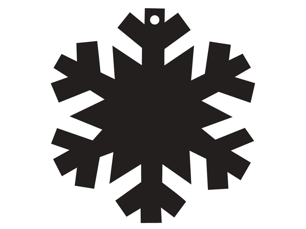 Laser Cut Snowflake Festive Holiday Ornament