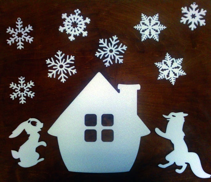 Laser Cut Christmas Decoration Elements