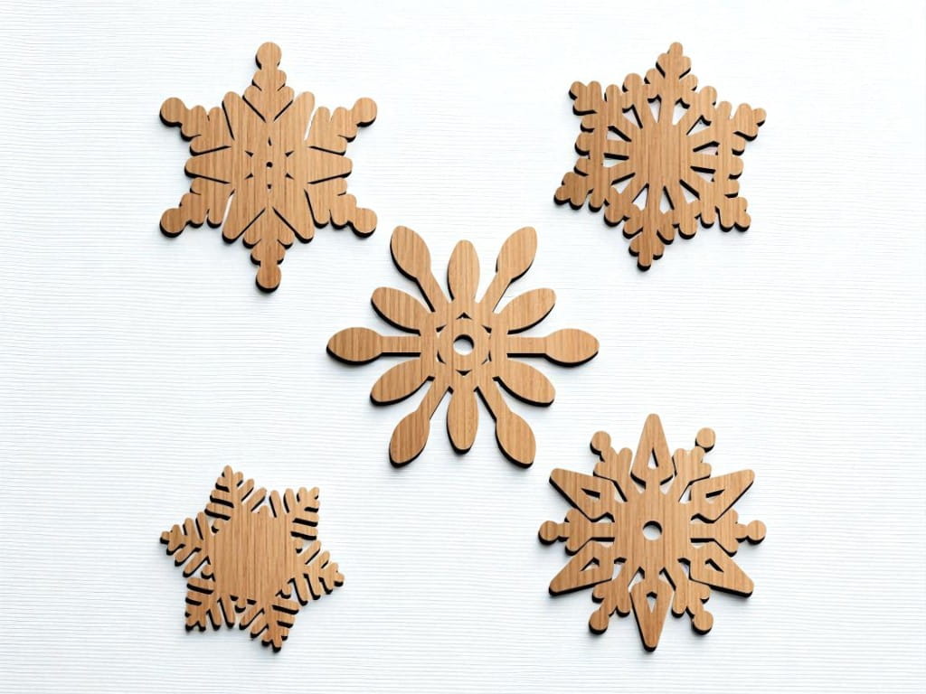 Laser Cut Snowflake Christmas Decoration Craft