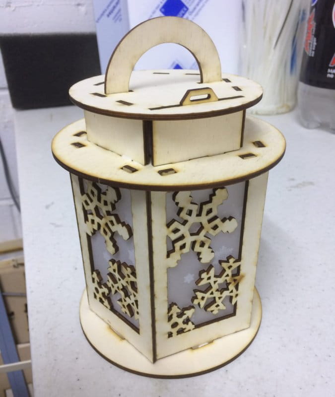 Laser Cut Decorative Snowflake Christmas Lantern