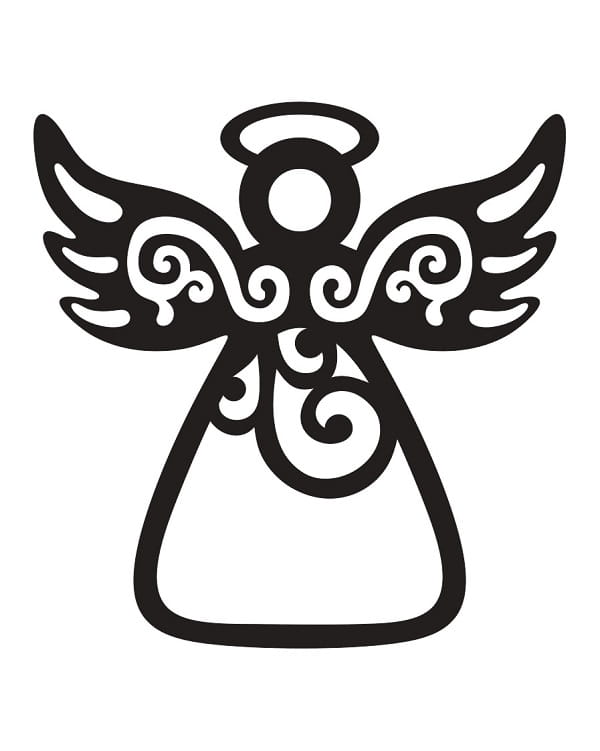 Laser Cut Heavenly Angel Christmas Tree Ornament