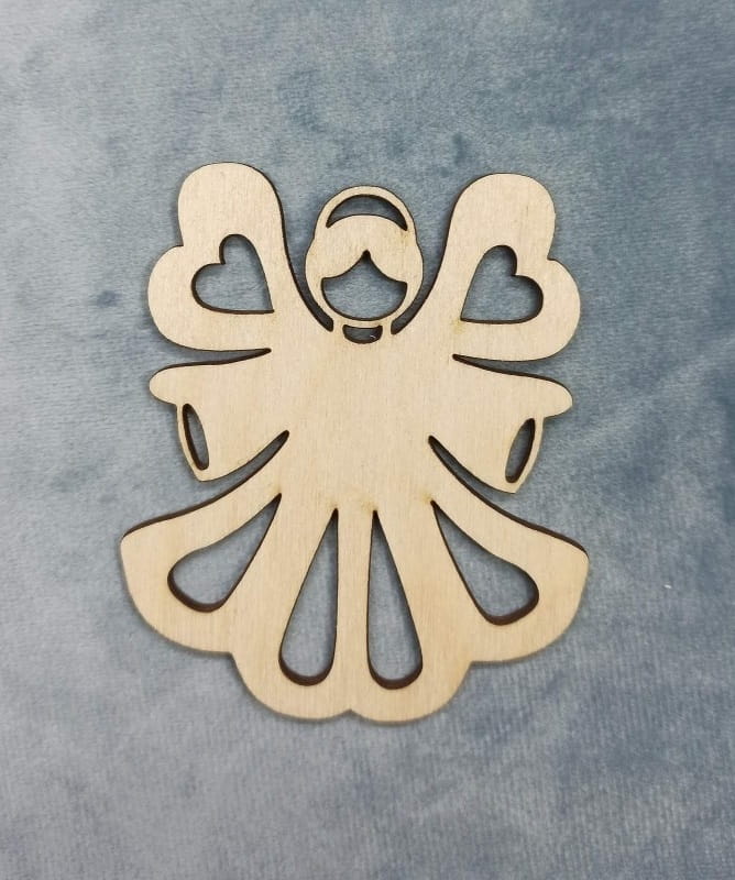Laser Cut Angel Christmas Tree Ornament