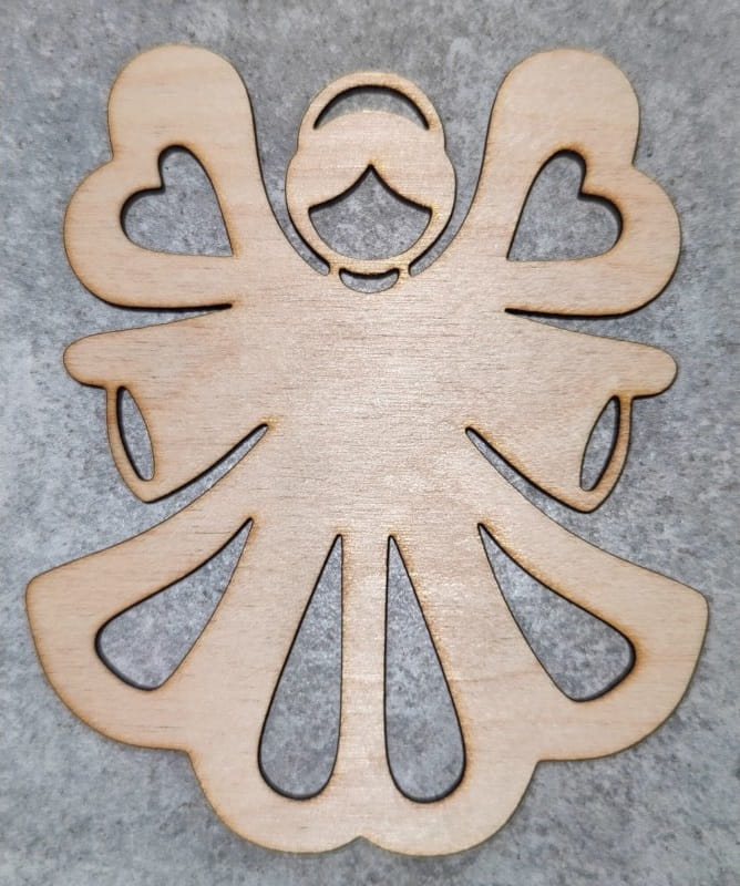 Laser Cut Angel Christmas Tree Ornament