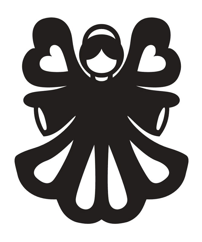 Laser Cut Angel Christmas Tree Ornament