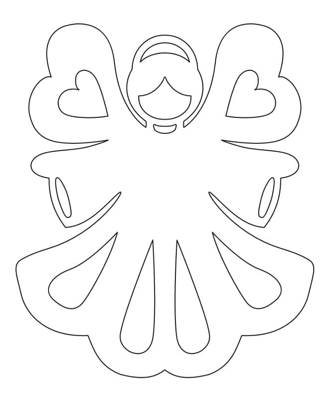 Laser Cut Angel Christmas Tree Ornament