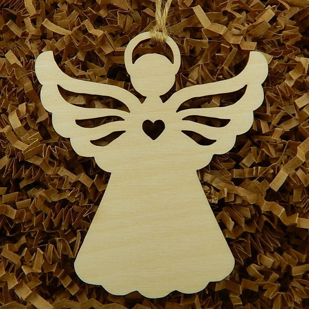 Laser Cut Holiday Angel Ornament