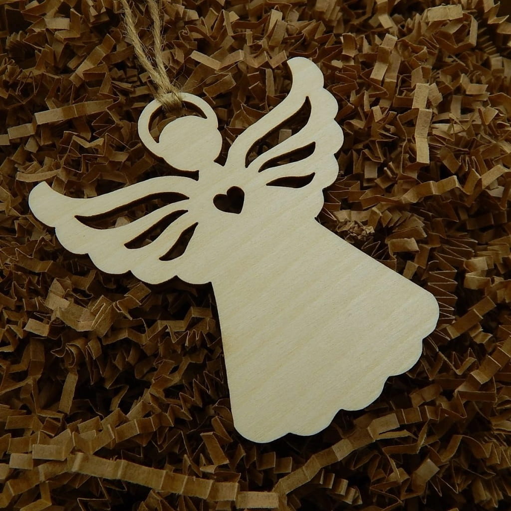 Laser Cut Holiday Angel Ornament