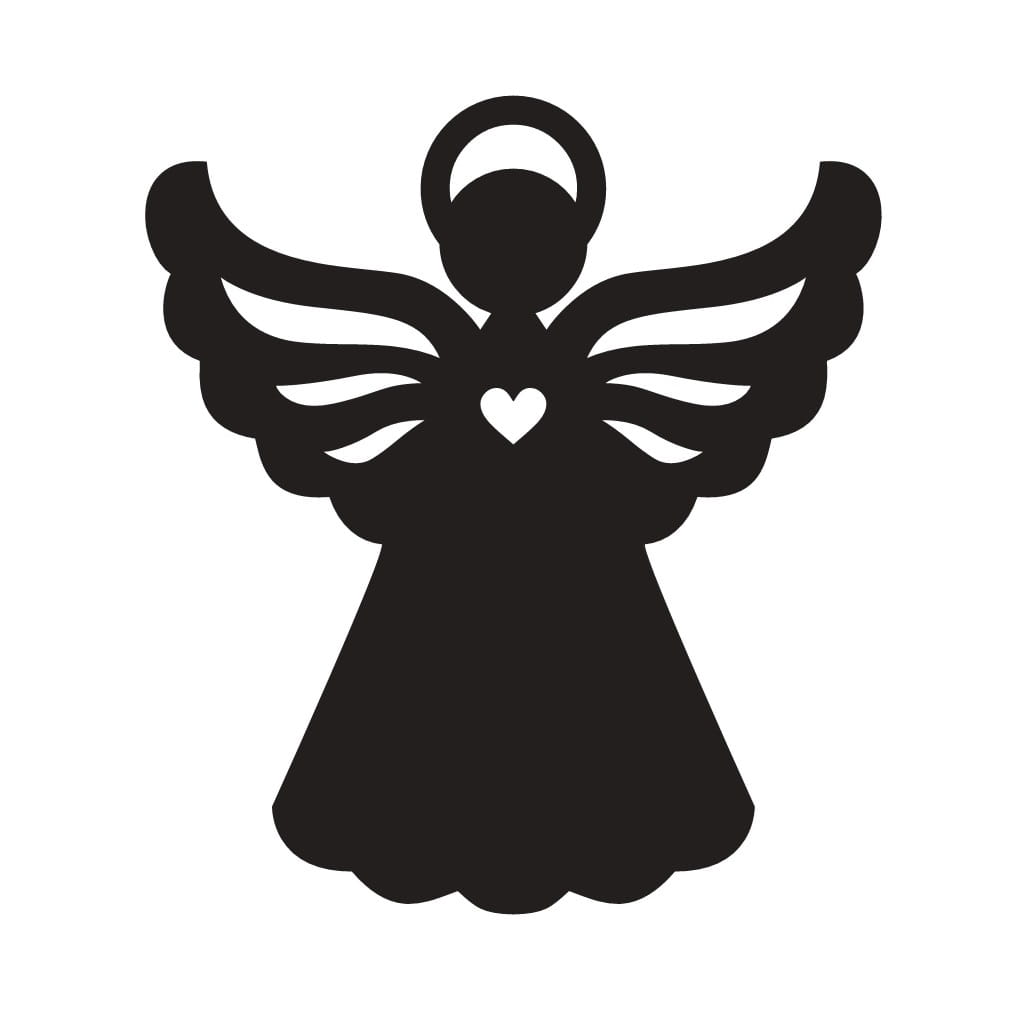Laser Cut Holiday Angel Ornament