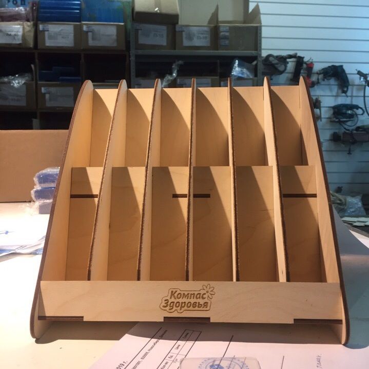 Laser Cut Mail Sorter Desktop Letter Organizer