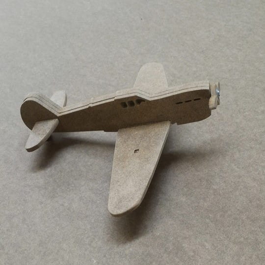 Laser Cut 3D Wooden Toy Plane Model Kit
