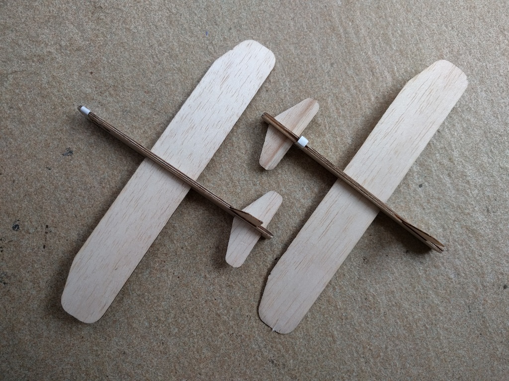 Laser Cut Balsa Wood Glider Plane