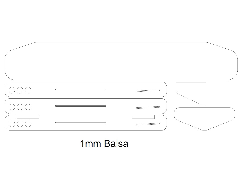 Laser Cut Balsa Wood Glider Plane