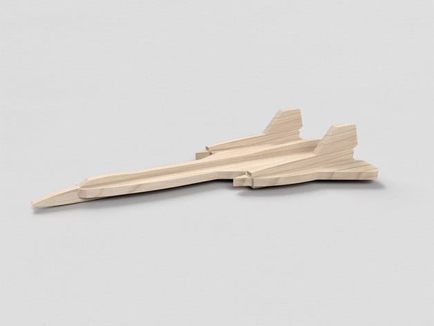 Laser Cut Lockheed SR 71 Blackbird 3D Puzzle