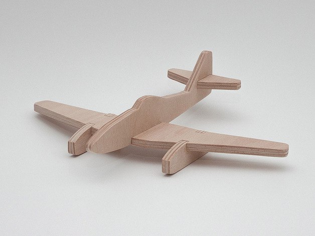Laser Cut Messerschmitt Me 262 Plane 3D Wood Model