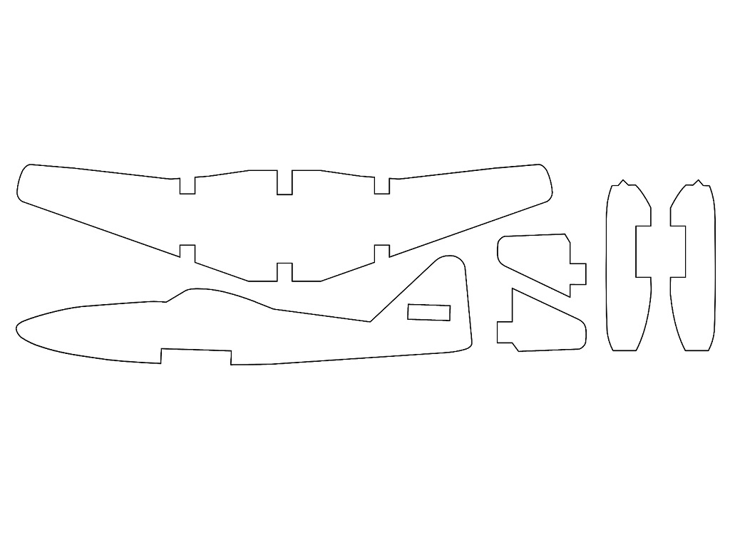 Laser Cut Messerschmitt Me 262 Plane 3D Wood Model