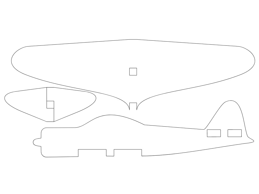Laser Cut Mitsubishi A6M Zero Japanese Fighter Aircraft