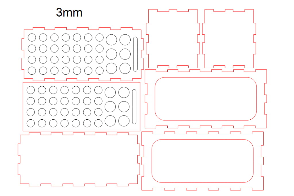Laser Cut Colour Pencils and Stationery Organizer Stand