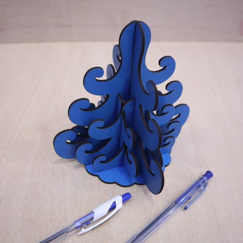 Laser Cut 3D Puzzle Wooden Pencil Holder