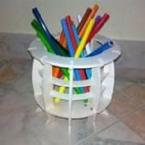 Laser Cut Layered Pencil Holder