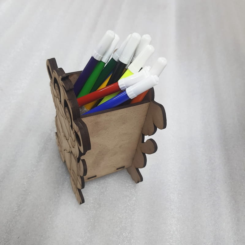 Laser Cut Little Tiger Pen Holder