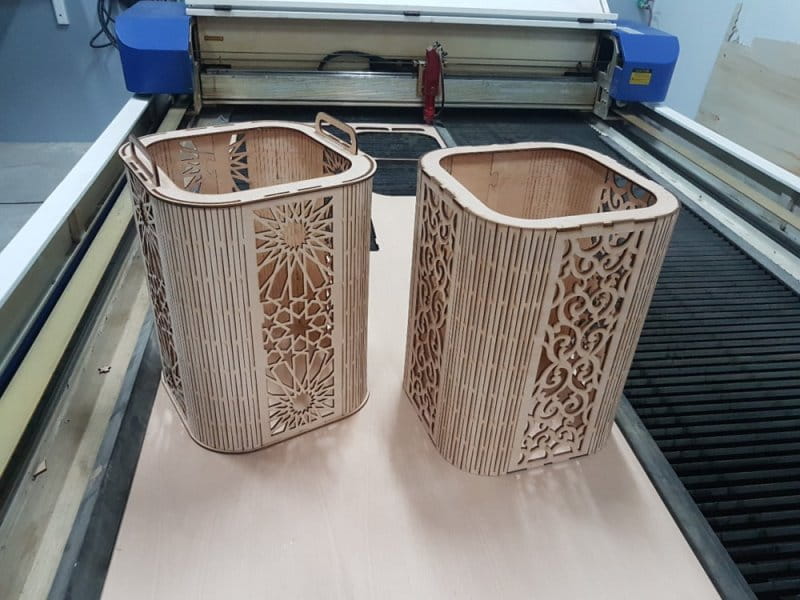Laser Cut Pen Pencil Holder Basket
