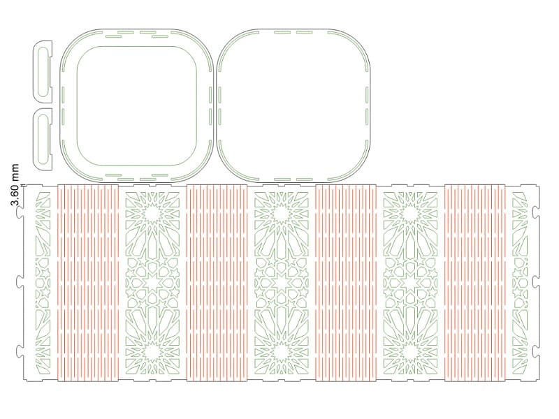 Laser Cut Pen Pencil Holder Basket