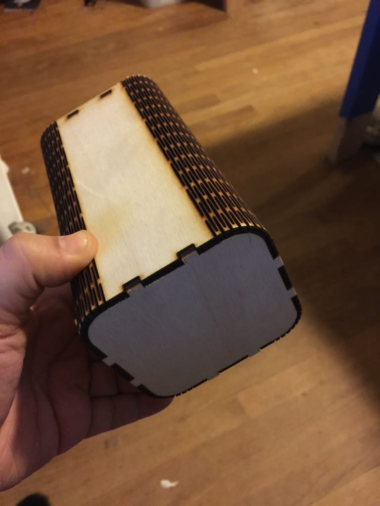 Laser Cut Pencil Cup with Living Hinges