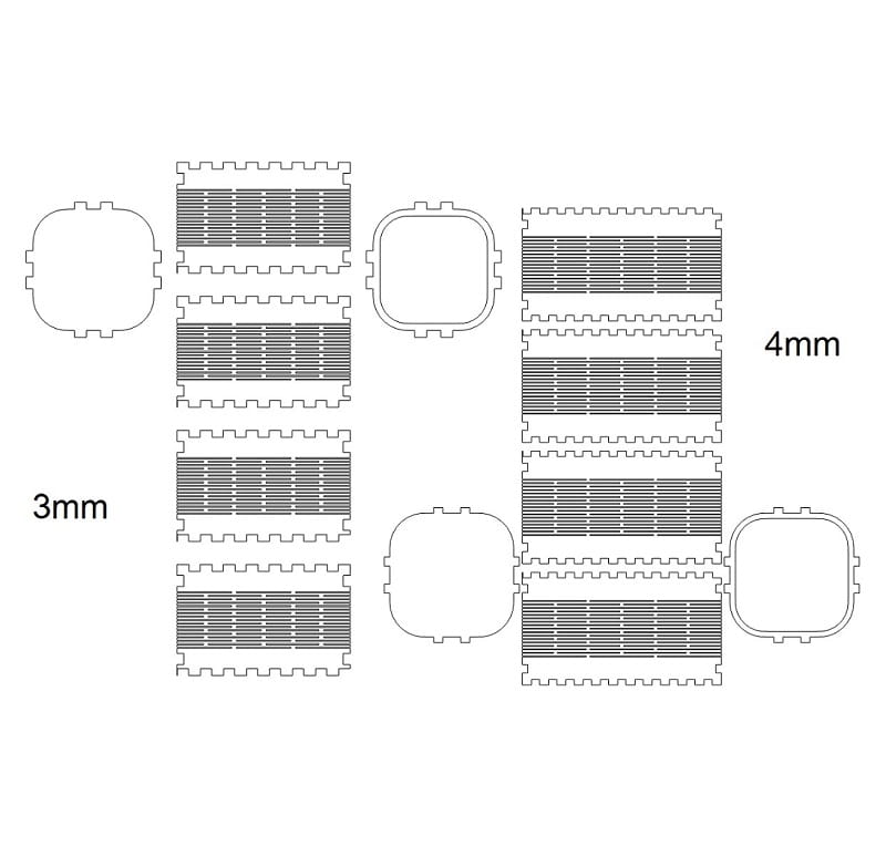 Laser Cut Plywood Pen Stand Desk Organizer