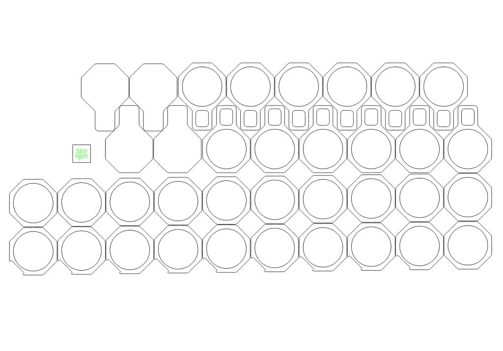 Laser Cut Plywood Pencil Holder