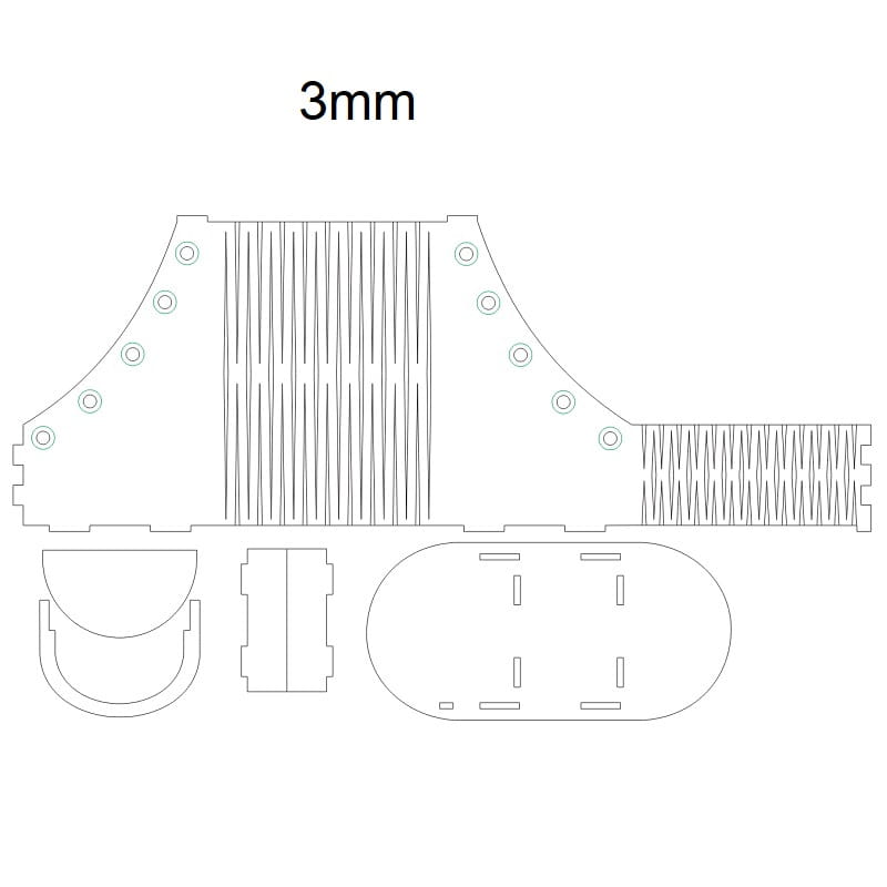 Laser Cut Sneaker Shaped Pen Pencil Holder Desk Organizer