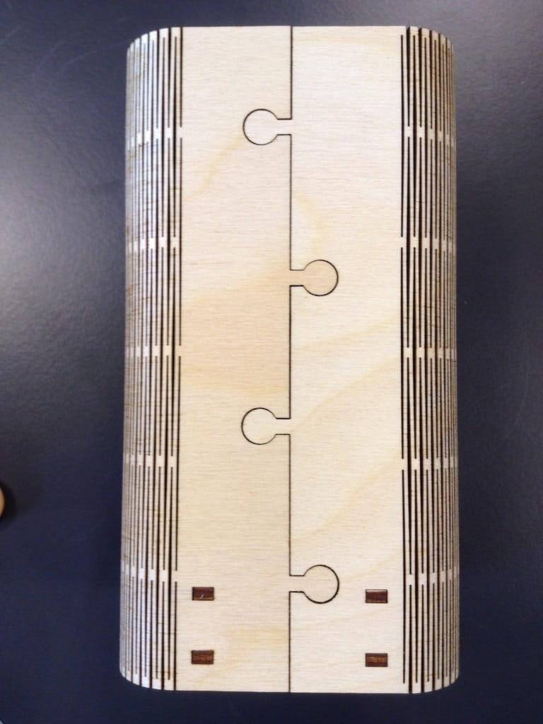 Laser Cut Wood Pencil Holder