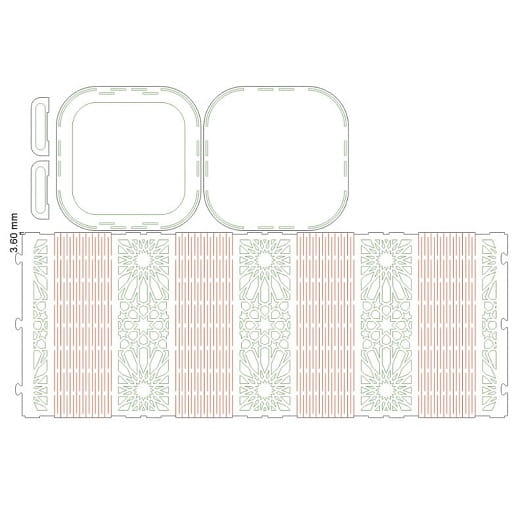 Laser Cut Wooden Basket for Small Things