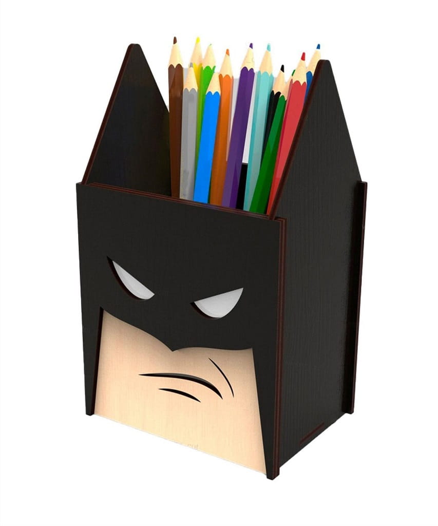 Laser Cut Batman Pen Holder Stand