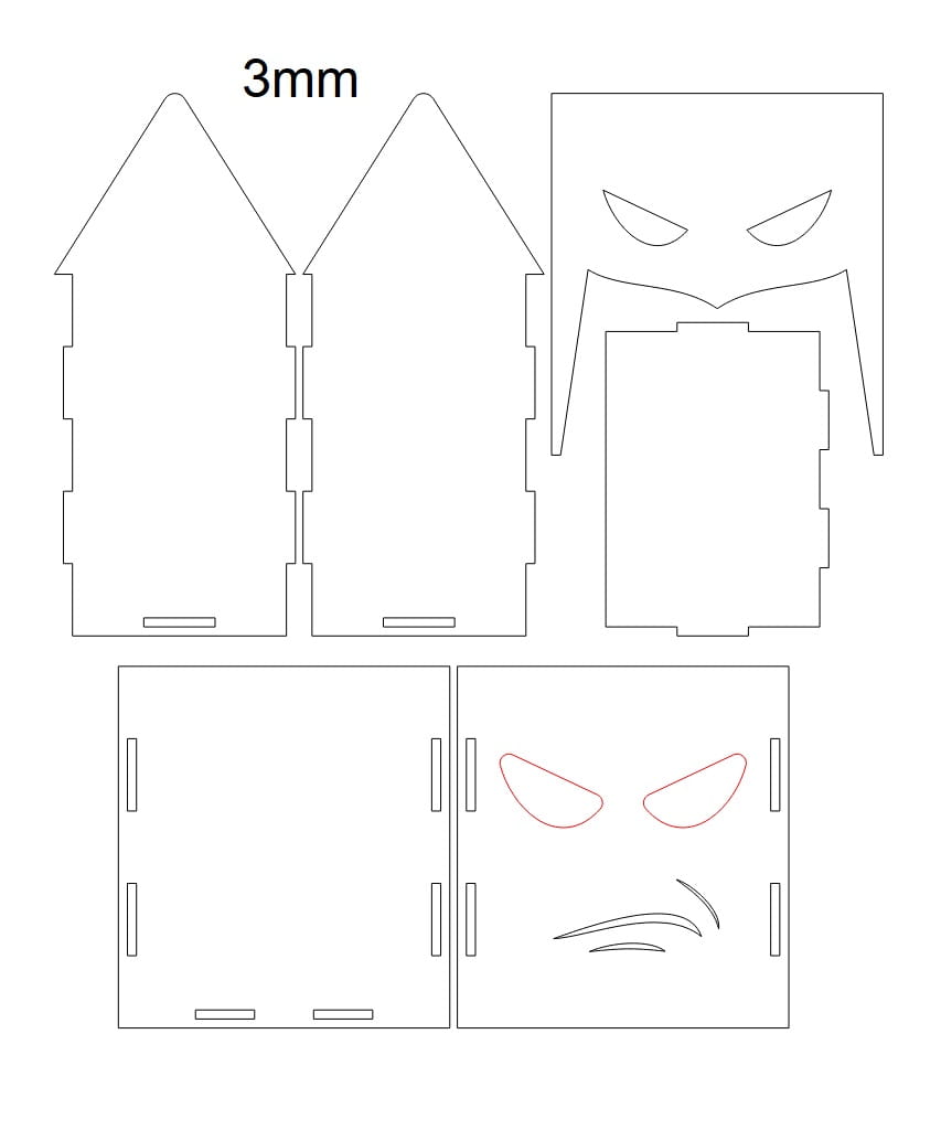 Laser Cut Batman Pen Holder Stand