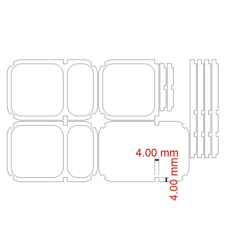 Laser Cut Pen Holder Desk Organizer