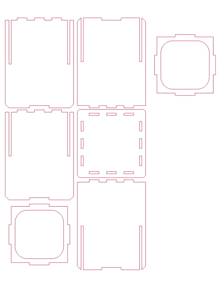 Laser Cut Wooden Pencil Pot