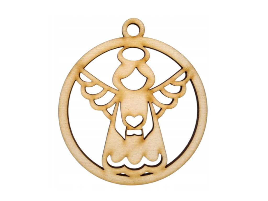 Laser Cut Angel Christmas Tree Bauble