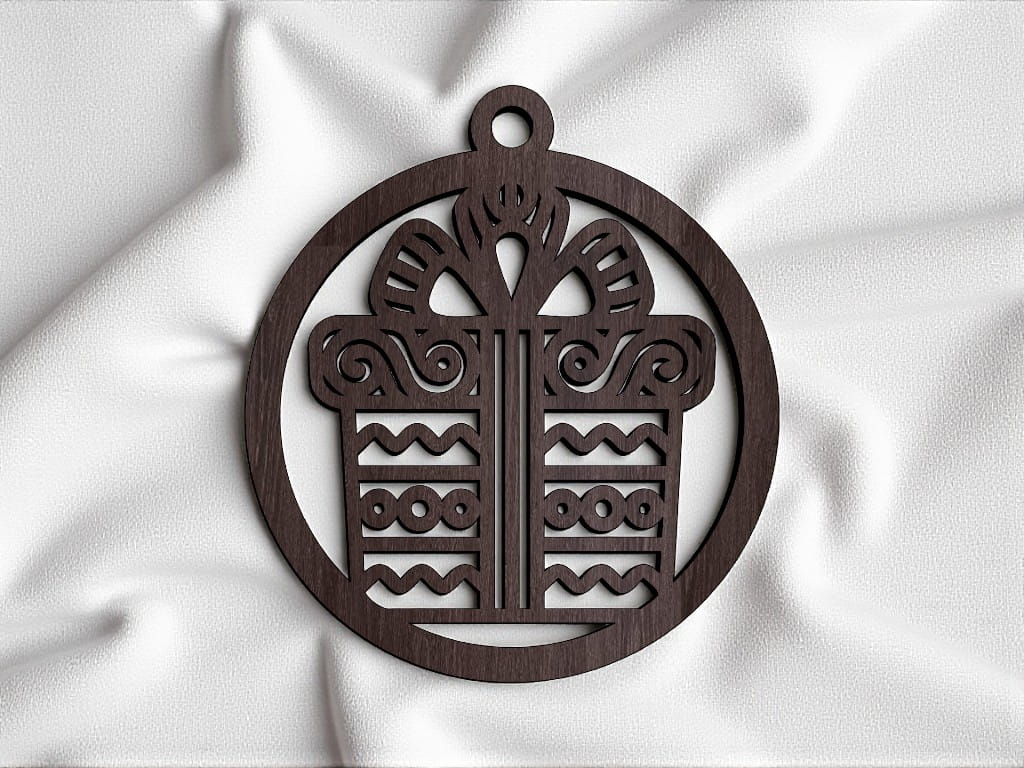 Laser Cut Gift Box Christmas Bauble