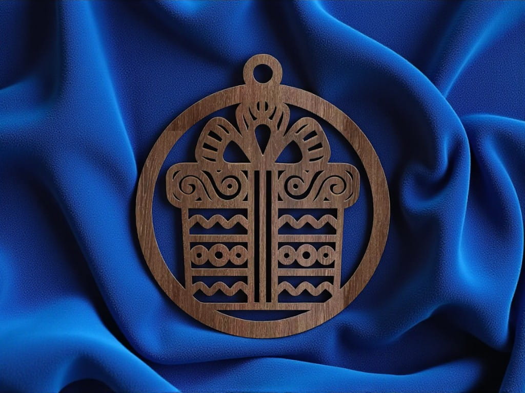 Laser Cut Gift Box Christmas Bauble