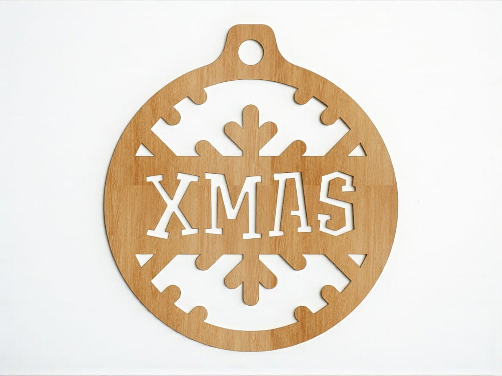Laser Cut Xmas Christmas Tree Ornament
