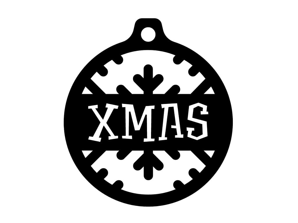 Laser Cut Xmas Christmas Tree Ornament