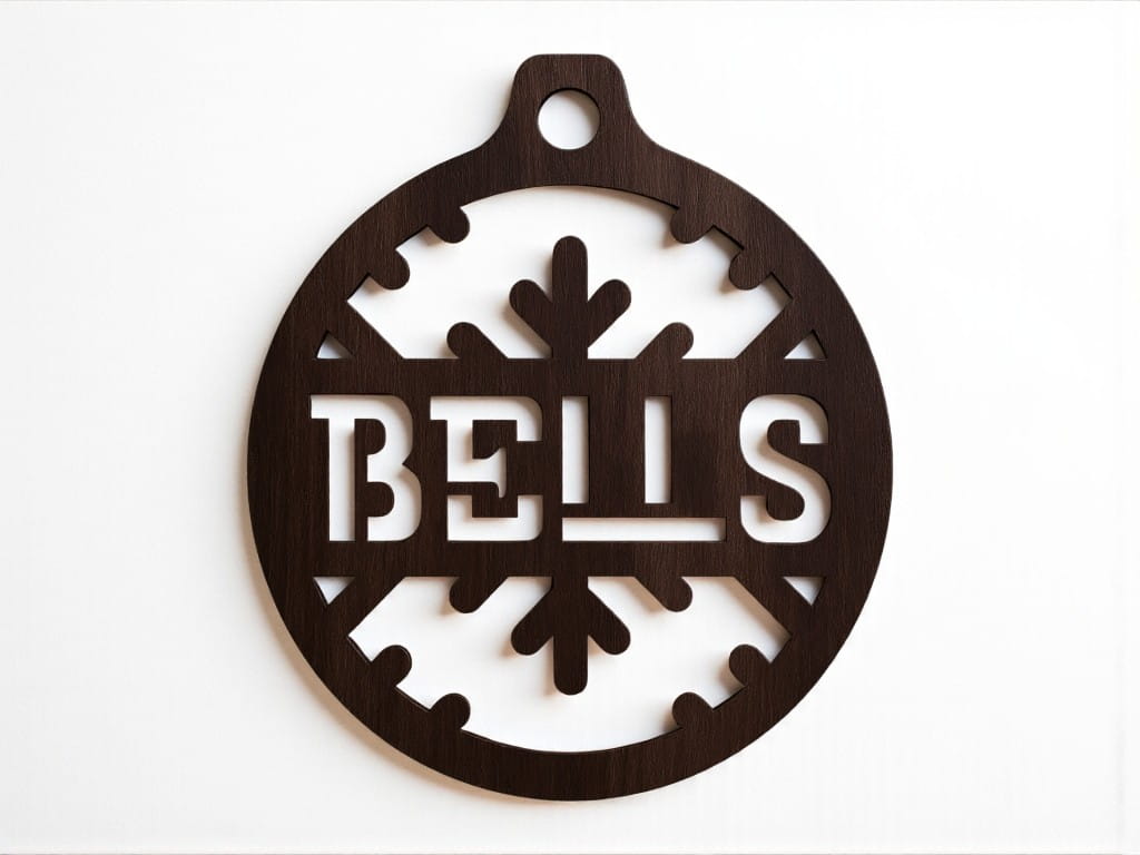 Laser Cut Bells Christmas Tree Bauble